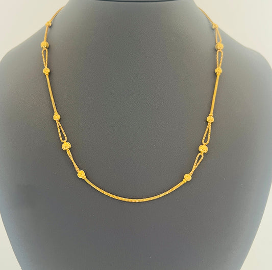 22KT GOLD FANCY CHAIN 9.4GM