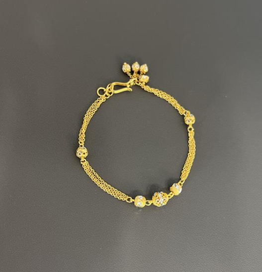 22KT LADIES BRACELET 7" 6.8 GM