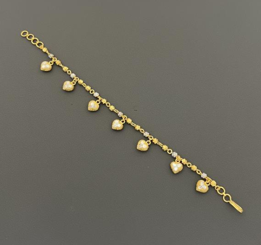 22KT LADIES BRACELET 7" 10.3GM