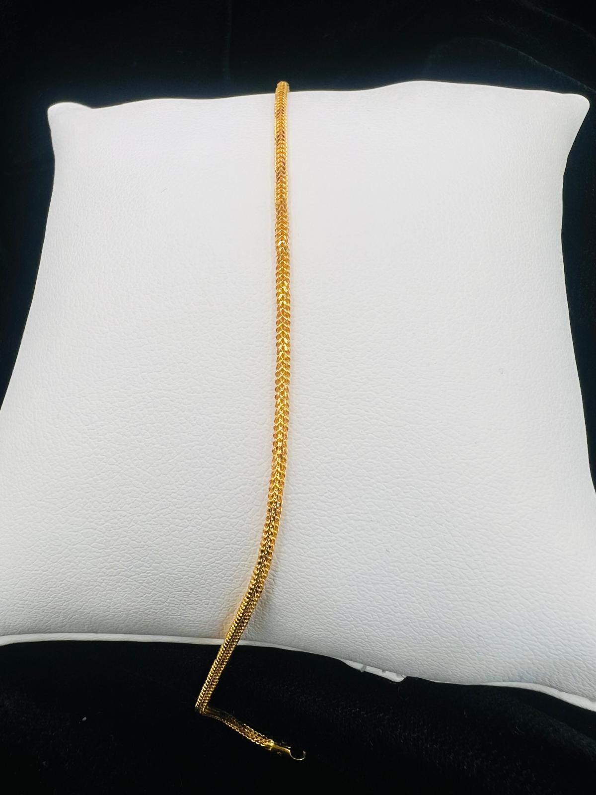 22KT Gold Woven Chain 2.7gm