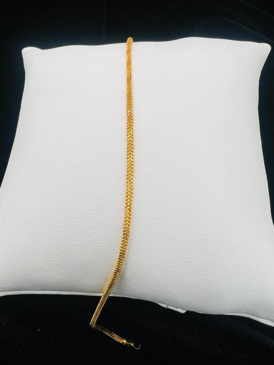 22KT Gold Woven Chain 2.7gm