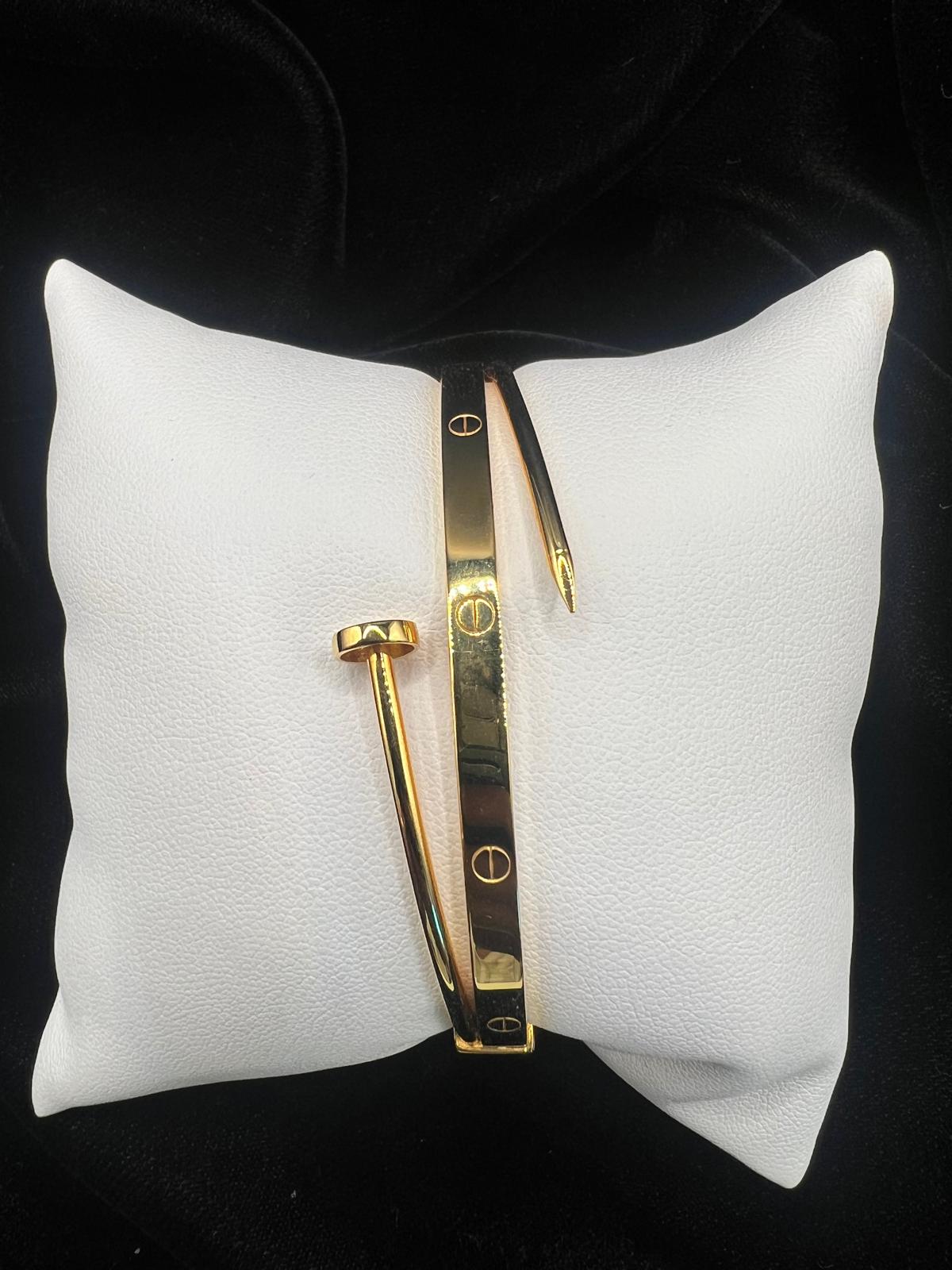 22KT Gold Nail Bangle 11.3gm