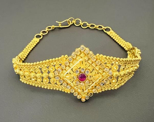 22KT LDS BRACELET 7" 15.7GM