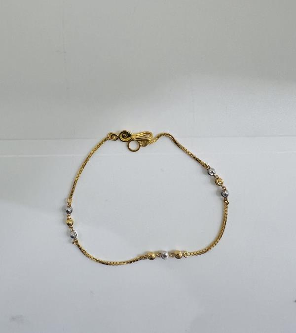 22KT LADIES BRACELET 7" 2.6GM