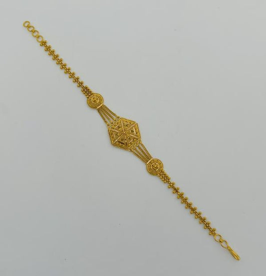 22KT LADIES BRACELET 7" 8.9GM