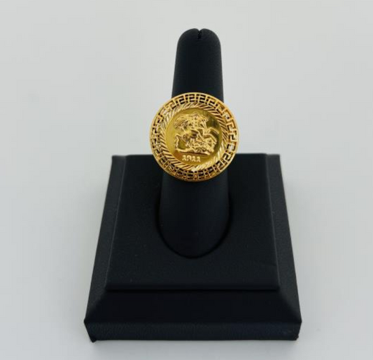 21KT GOLD RING 8.1GM