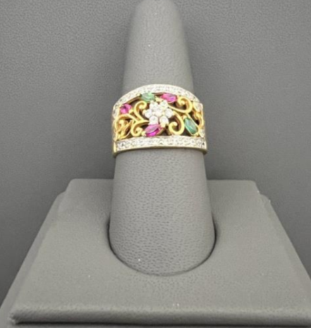 22KT GOLD LADIES RING 7.1GM