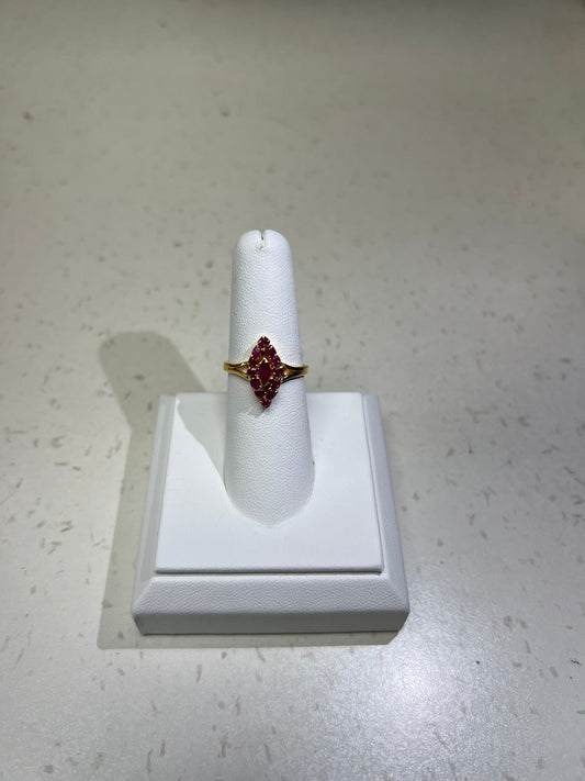 22K GOLD LADIES RING WITH RUBY 3.5G