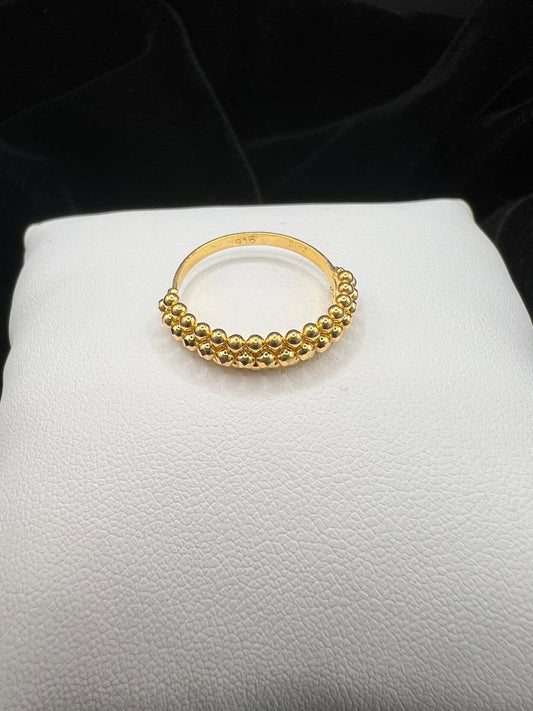 22KT Double Bead Harmony Ring 2.3gm