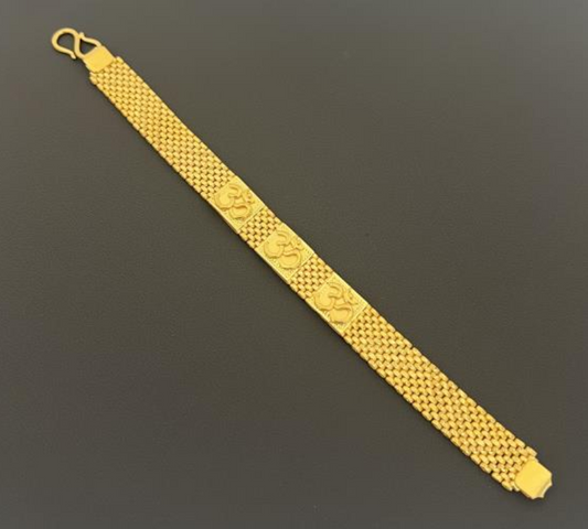 22KT GOLD MENS 8" BRACELET 41.4GM