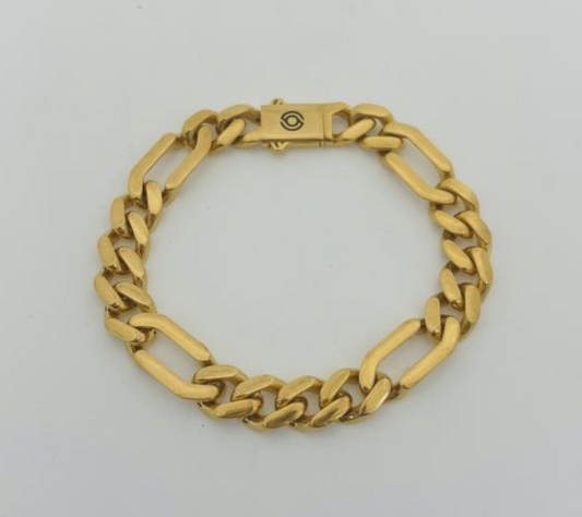 22KT GOLD MENS 8" BRACELET 26.3GM
