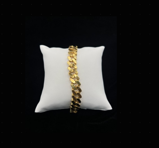 22KT GOLD MENS 9" BRACELET 24.4 GM