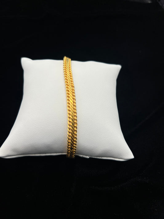 22KT GOLD MENS 9" BRACELET 21.2 GM
