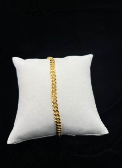 22KT GOLD MENS 9" BRACELET 12.7 GM