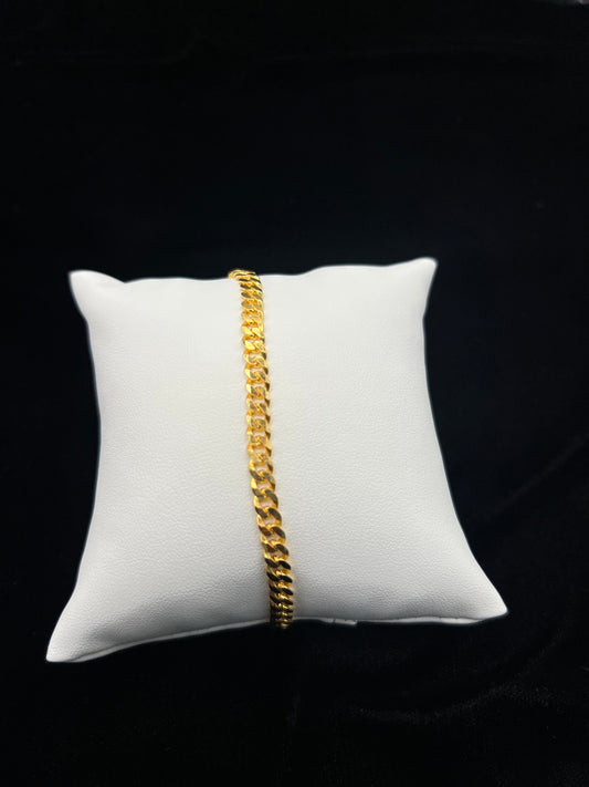 22KT GOLD MENS 9" BRACELET 12.7 GM