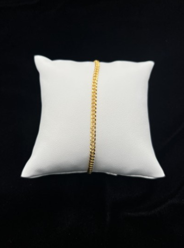 22KT GOLD MENS 9" BRACELET 7.6 GM