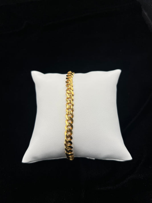 22KT GOLD MENS 9" BRACELET 17.2 GM