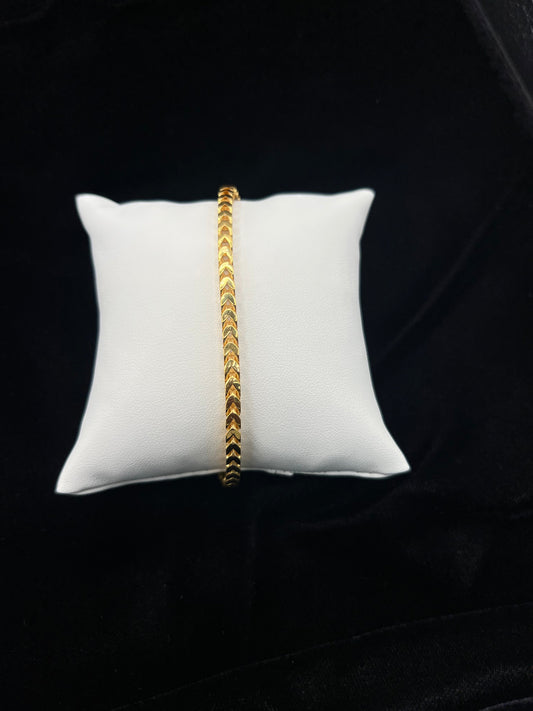 22KT GOLD MENS 9" BRACELET 10.4 GM