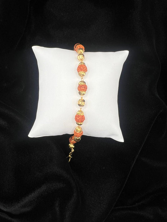 22KT Rudraksha Bracelet 11.1 GM