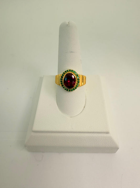 22KT GOLD MENS RING 6.5 GM