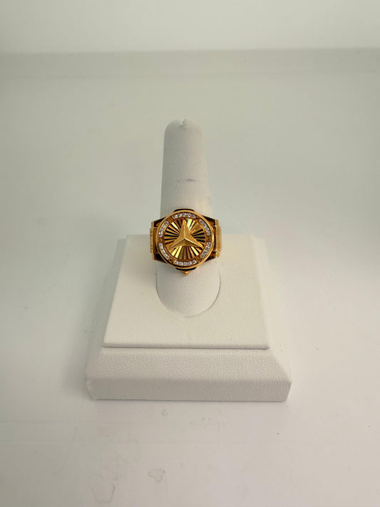 22KT GOLD MENS RING 14.4 GM