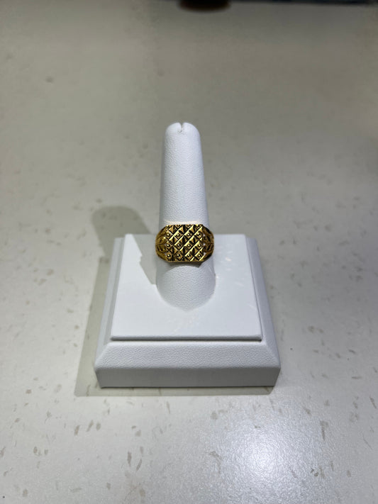 22KT GOLD MENS RING 4.6GM