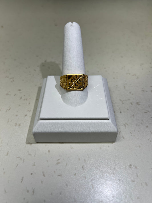 22K GOLD MENS RING 4.0G