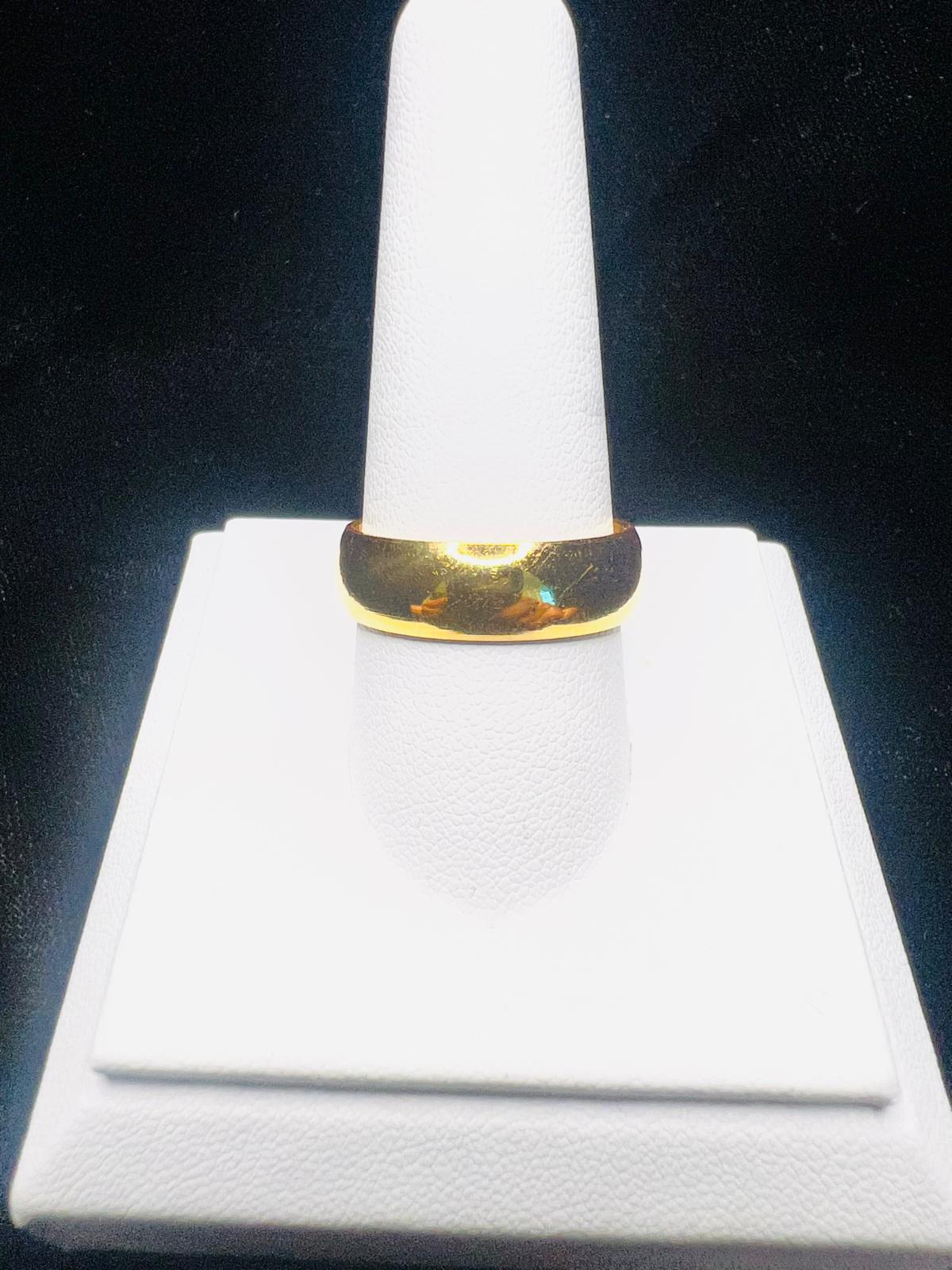 22KT Gold Men’s Classic Polished Band Ring 11gm