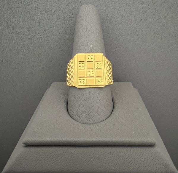 22KT GOLD MENS RING 7.4GM