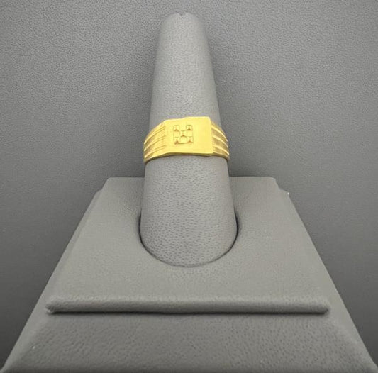 22KT GOLD MENS RING 3.8GM