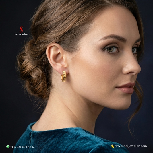22KT Gold Earrings 3.40 GM