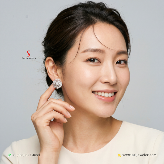 18KW DIA EARRINGS GR WT: 10.68, GOLD WT: 9.96GM, DIA WT: 3.59CT