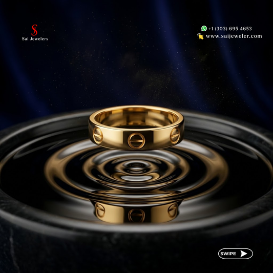 22K Gold Pyaar Ring 4.9 GM