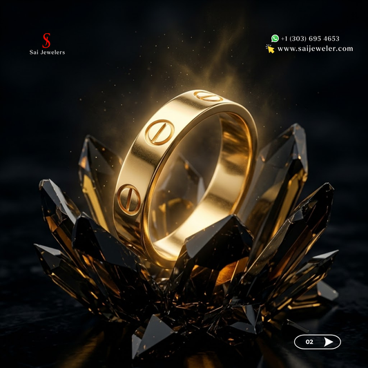 22K Gold Pyaar Ring 4.9 GM