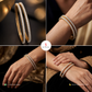 18KT Gold Diamond Bangles Set 29.39 GM