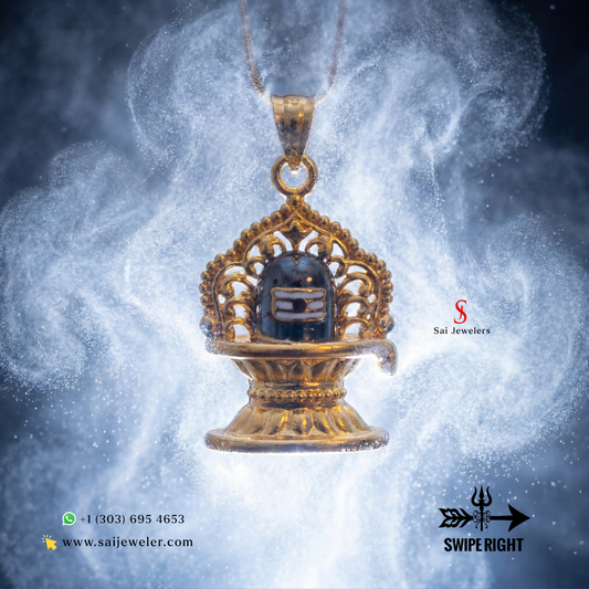 22KT Gold Shiva Ling Charm 5GM