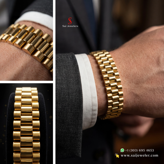 22KT Gold Mens 9" Bracelet 33.1 GM