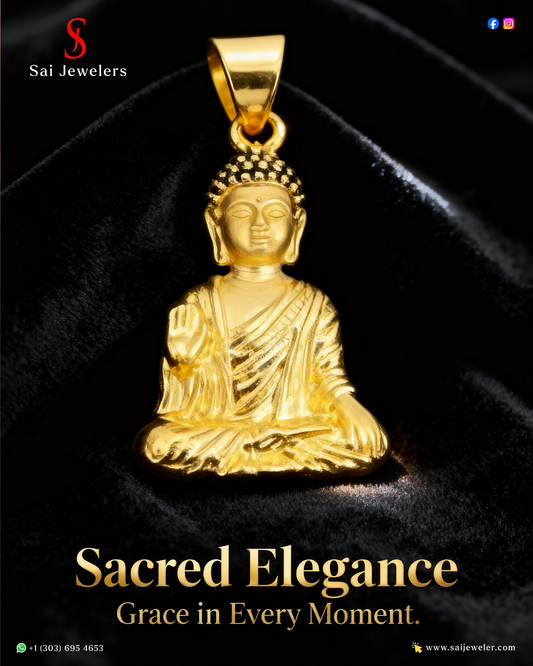 22KT Gold Budha Charm 3.8GM