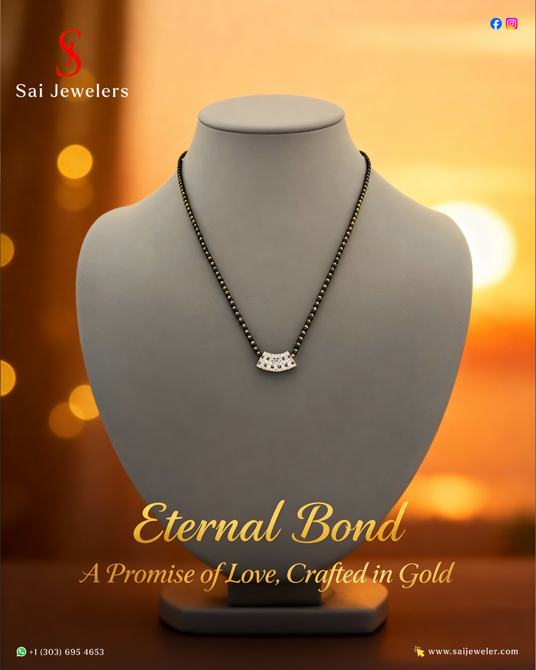 22KT GOLD MANGALSUTRA 6.9GM