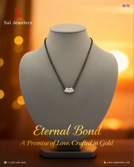 22KT GOLD MANGALSUTRA 6.9GM