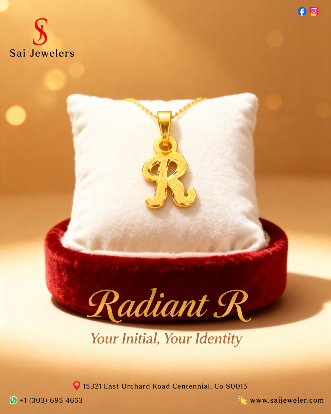 22KT Gold Initial R 2.1GM