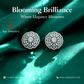 18KW DIA EARRINGS GR WT: 10.68, GOLD WT: 9.96GM, DIA WT: 3.59CT