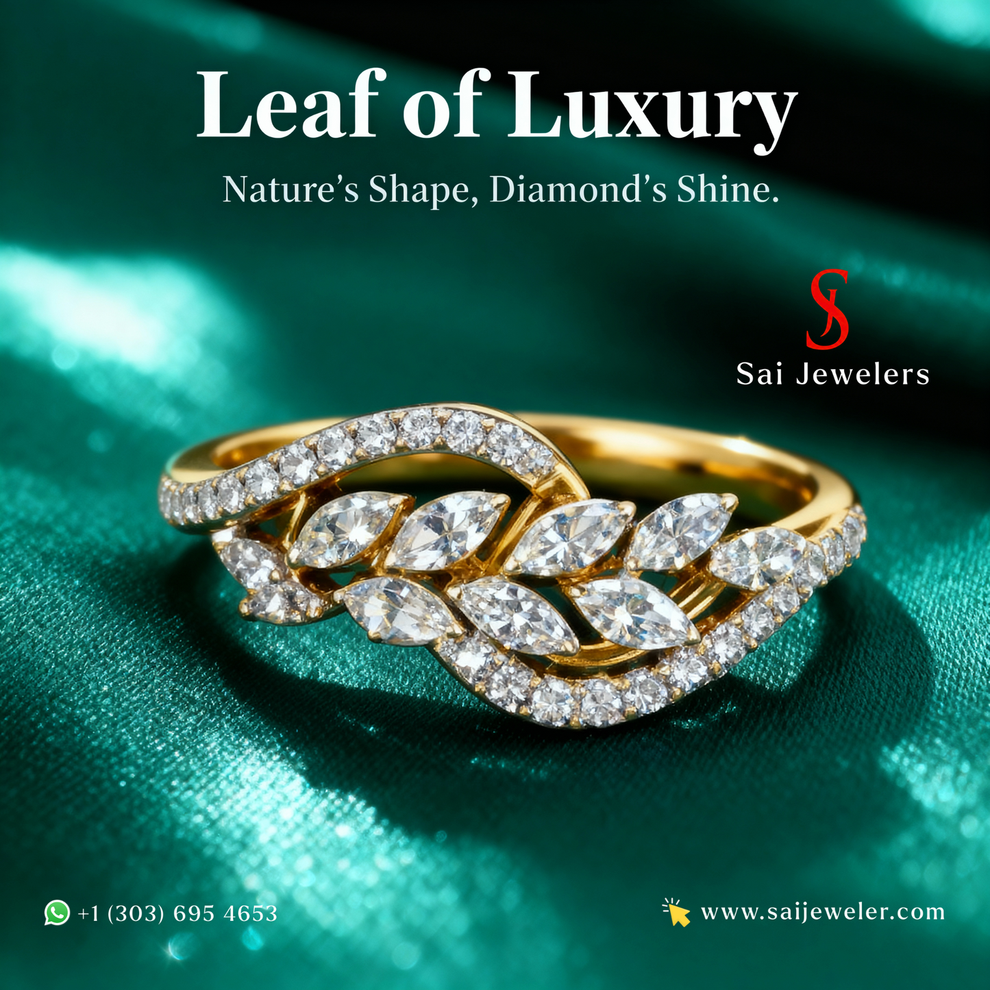 18KY DIAMOND RING GOLD WT: 3.10GM, DIA WT: 0.32CT