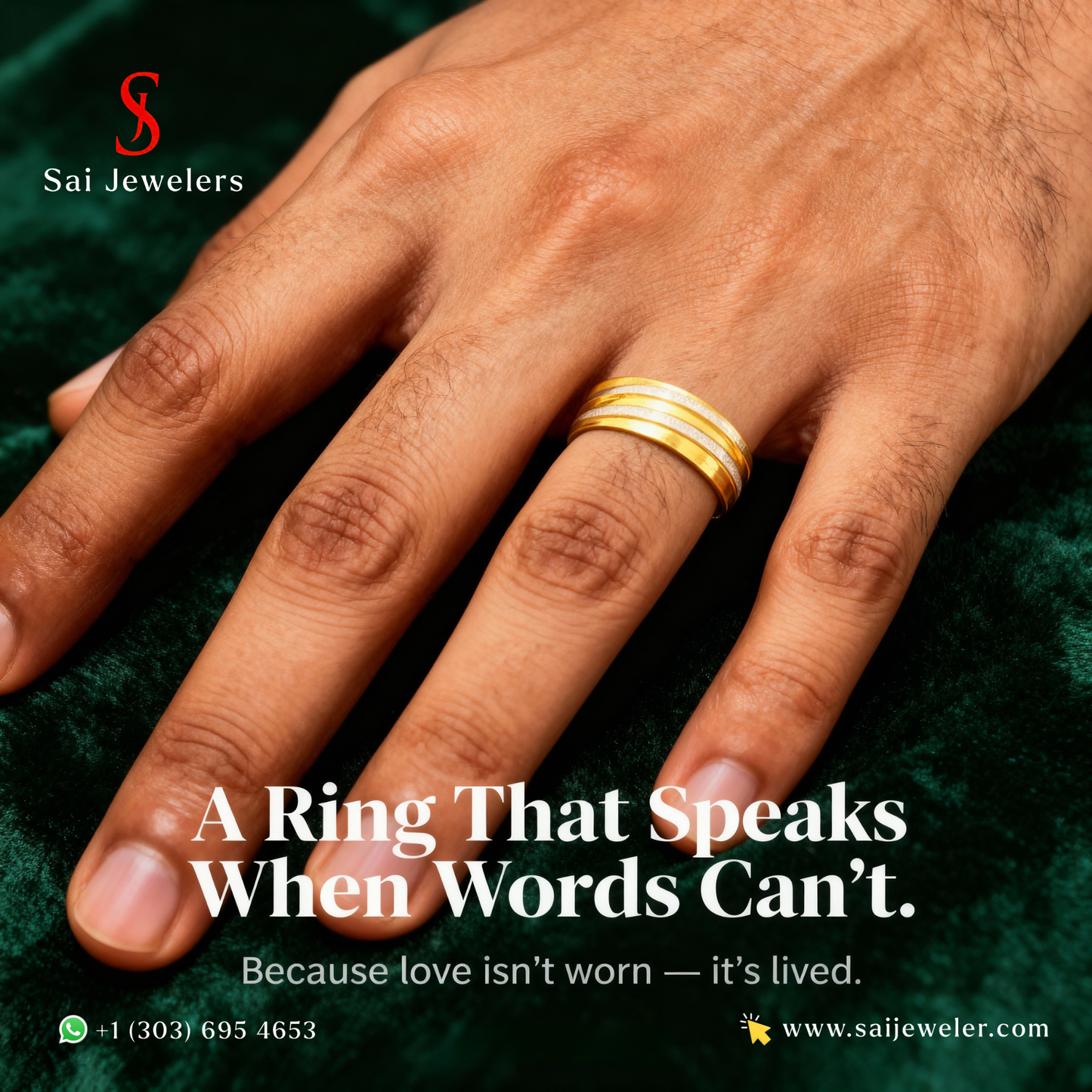 22K GOLD MENS RING 5.5 GM