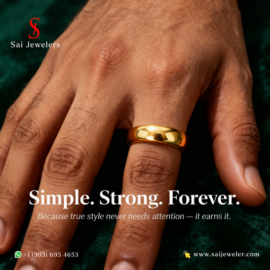 22KT GOLD WEDDING BAND 4.1GM