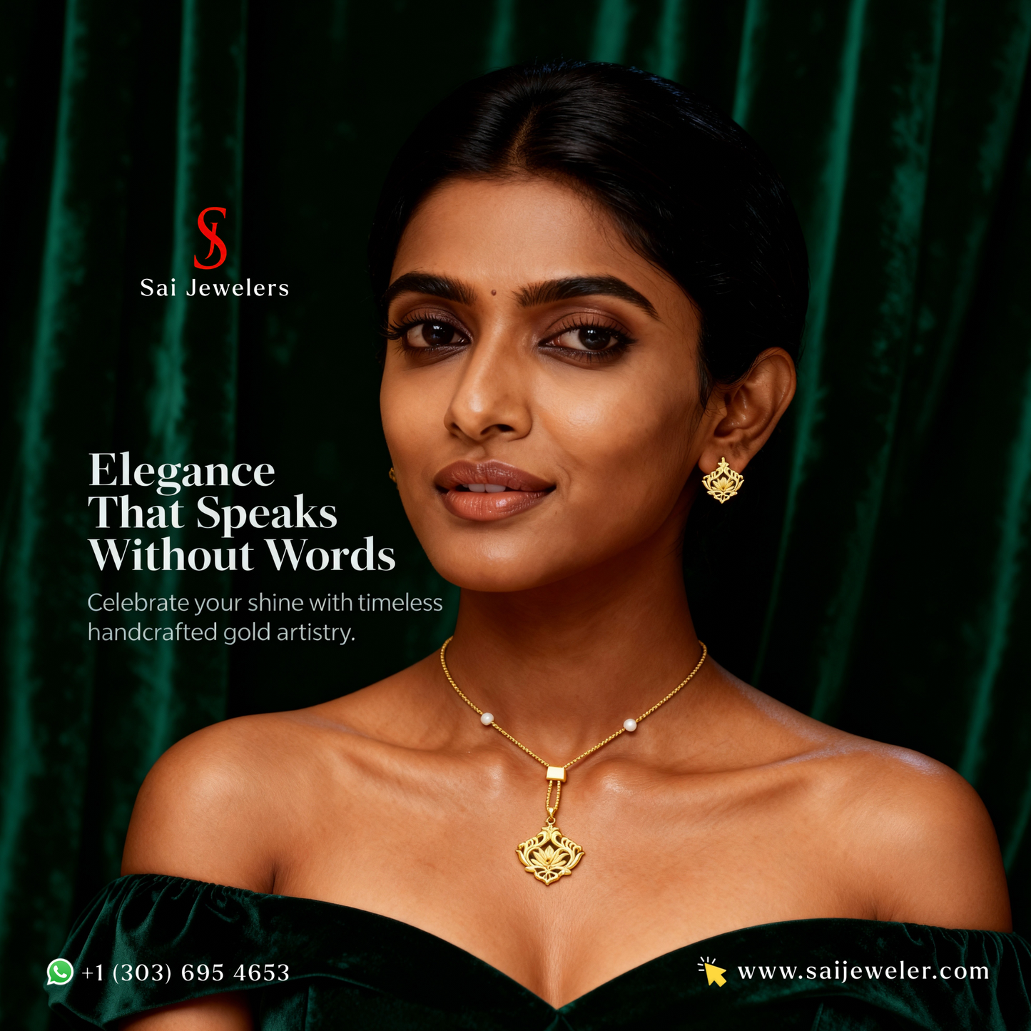 22KT GOLD COLOR STONE SET 15.3 GM