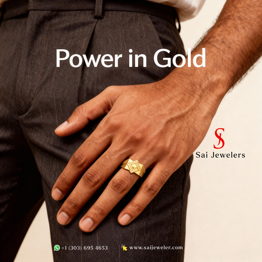 22KT GOLD MENS RING 9.3GM