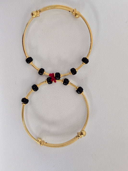 22KT GOLD BABY  BANGLES EACH 3.5GM