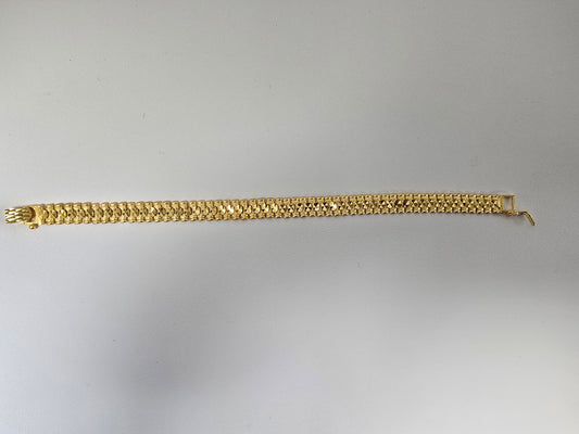 22KT GOLD MENS 8" BRACELET 18.8GM