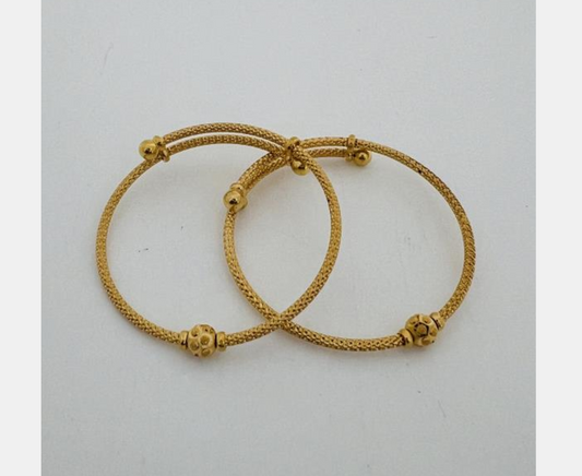 22KT GOLD BABY BANGLES EACH 4.6GM